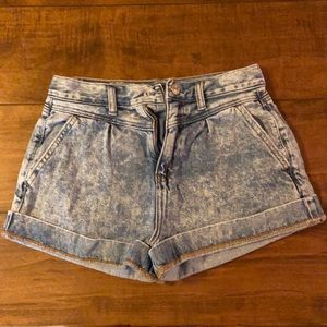 American Eagle Acid Wash Mom Shorts